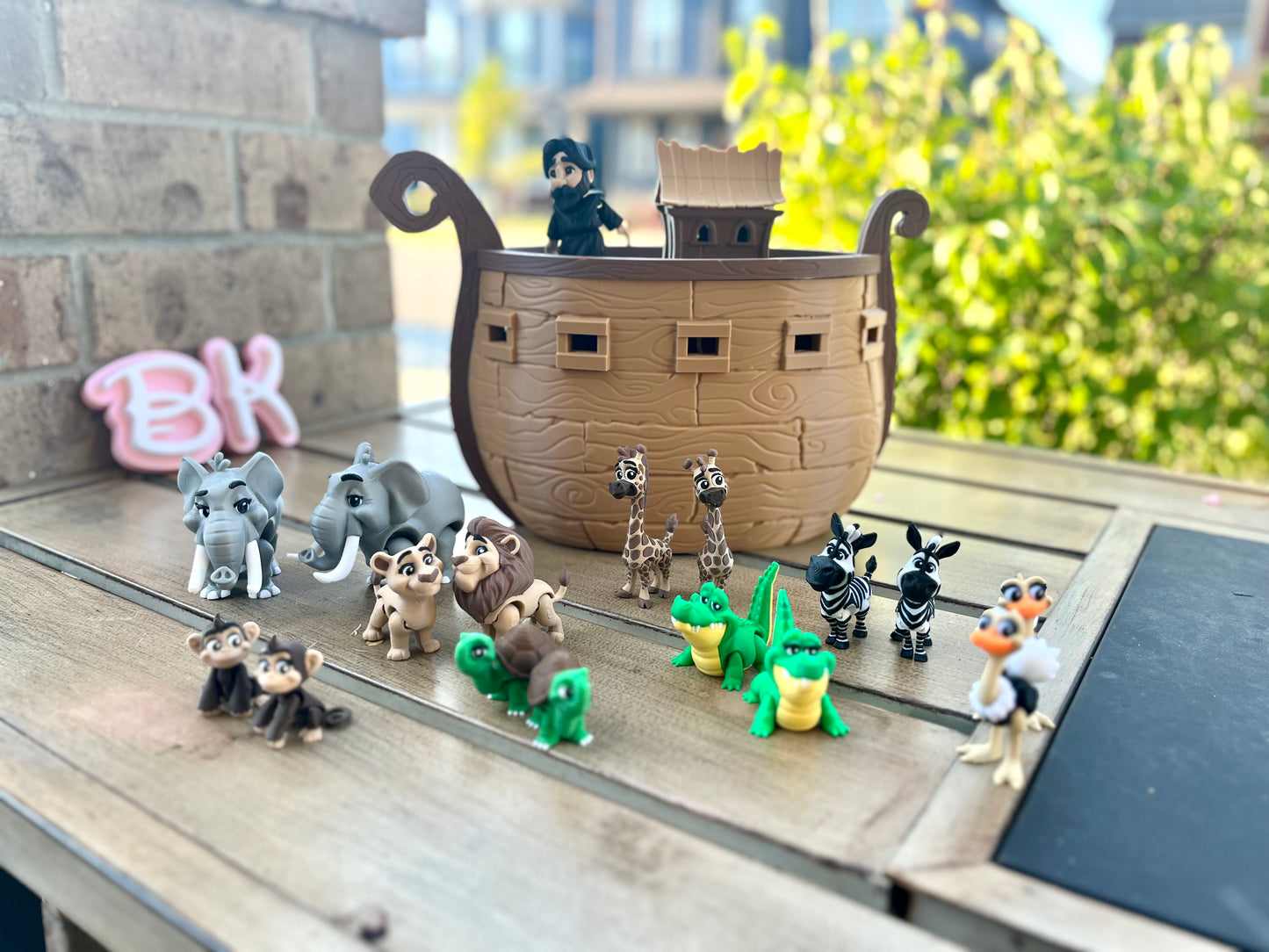 Noah's Ark Playset: 16+ Articulated Animals + Noah + Ark | Faith-Based, Biblical Toy, Religious Education