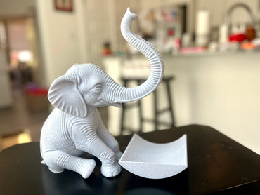Elephant Toilet Paper Holder: Cute Bathroom Decor for Regular & Jumbo Rolls in Multiple Colors | 3D printed