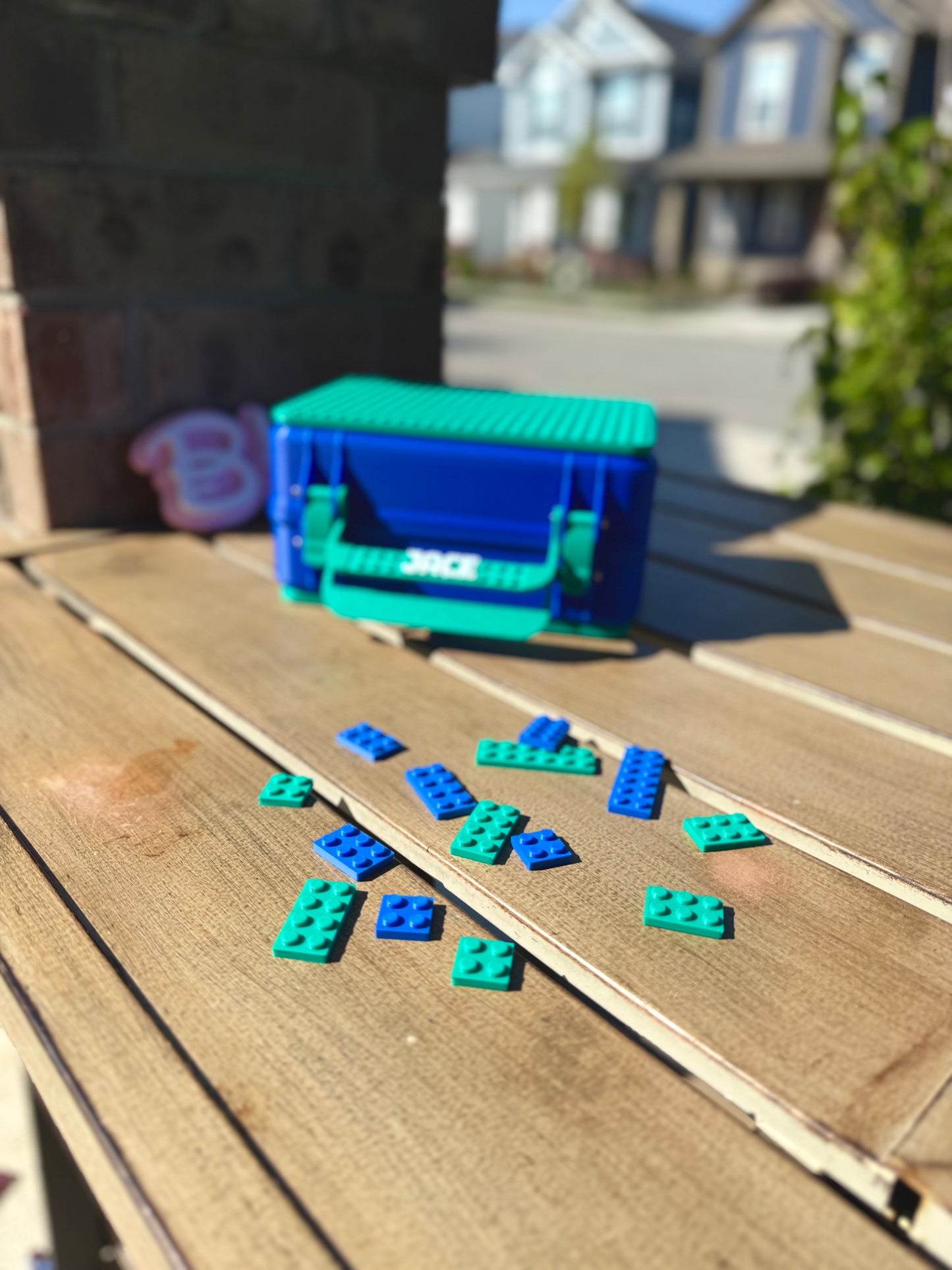 Personalized Brick Storage Container: Customizable Block Organizer & Lunch Box for Kids and Adults