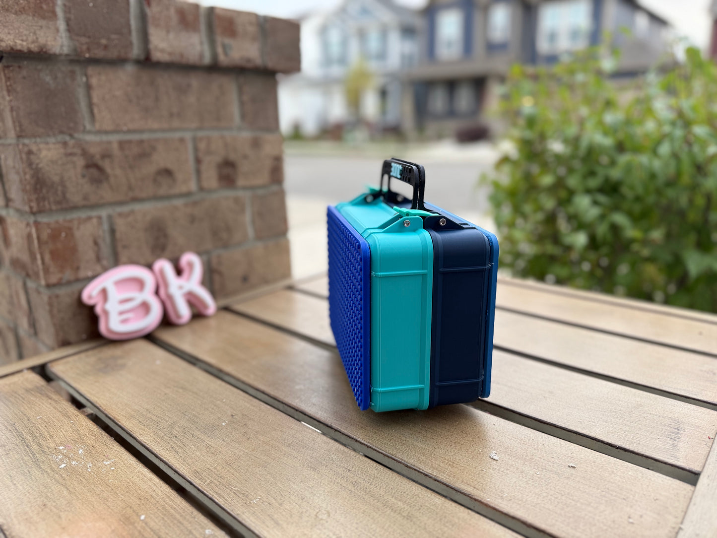 Personalized Brick Storage Container: Customizable Block Organizer & Lunch Box for Kids and Adults