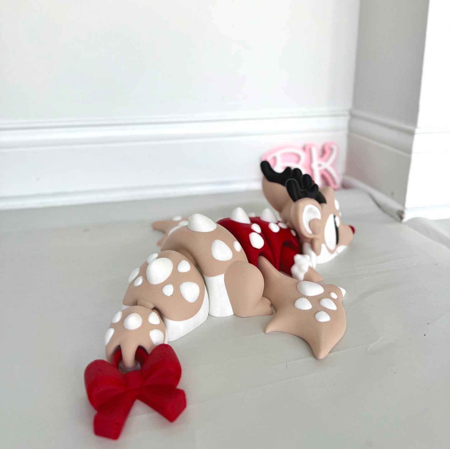 3D Printed Giant Reindeer Dragon — A BK3D Holiday Exclusive!
