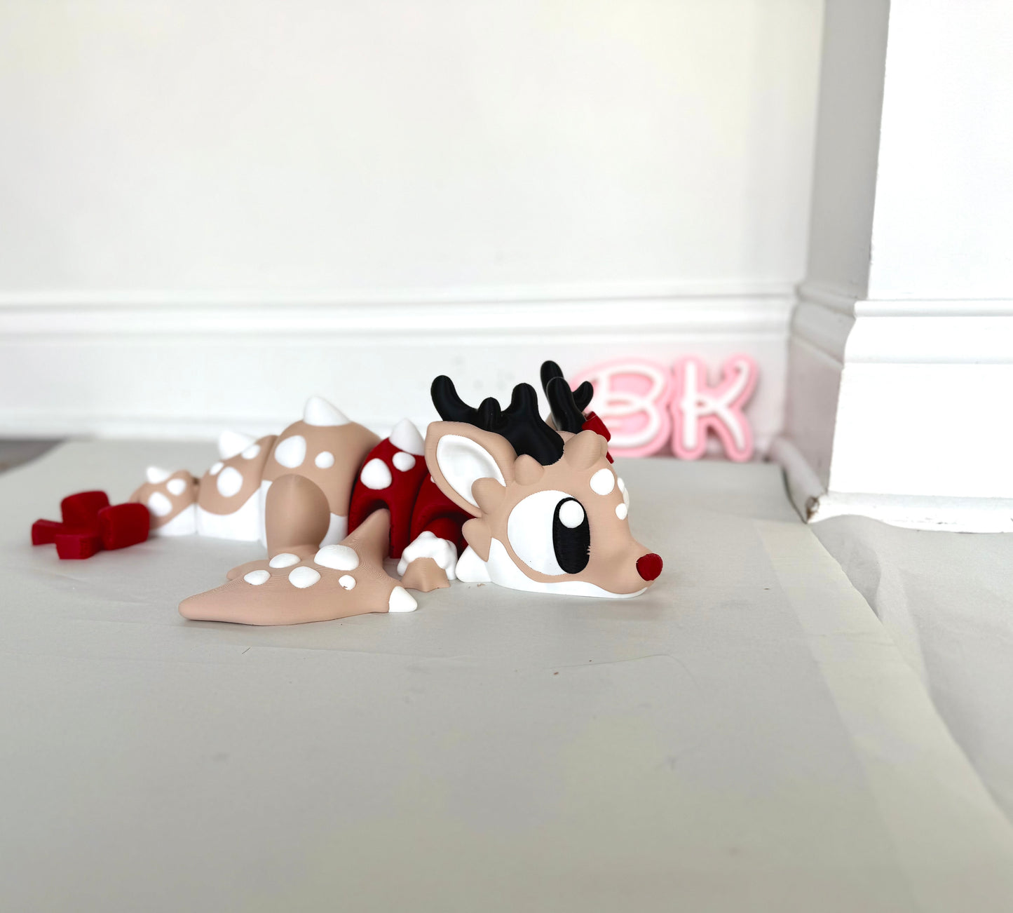 3D Printed Giant Reindeer Dragon — A BK3D Holiday Exclusive!