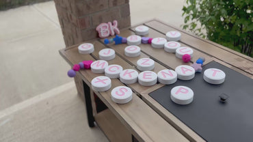 Personalized Jumbo 3D Printed Friendship Bracelet Beads - Custom Letters & Shapes for Creative Eco-Friendly Decor