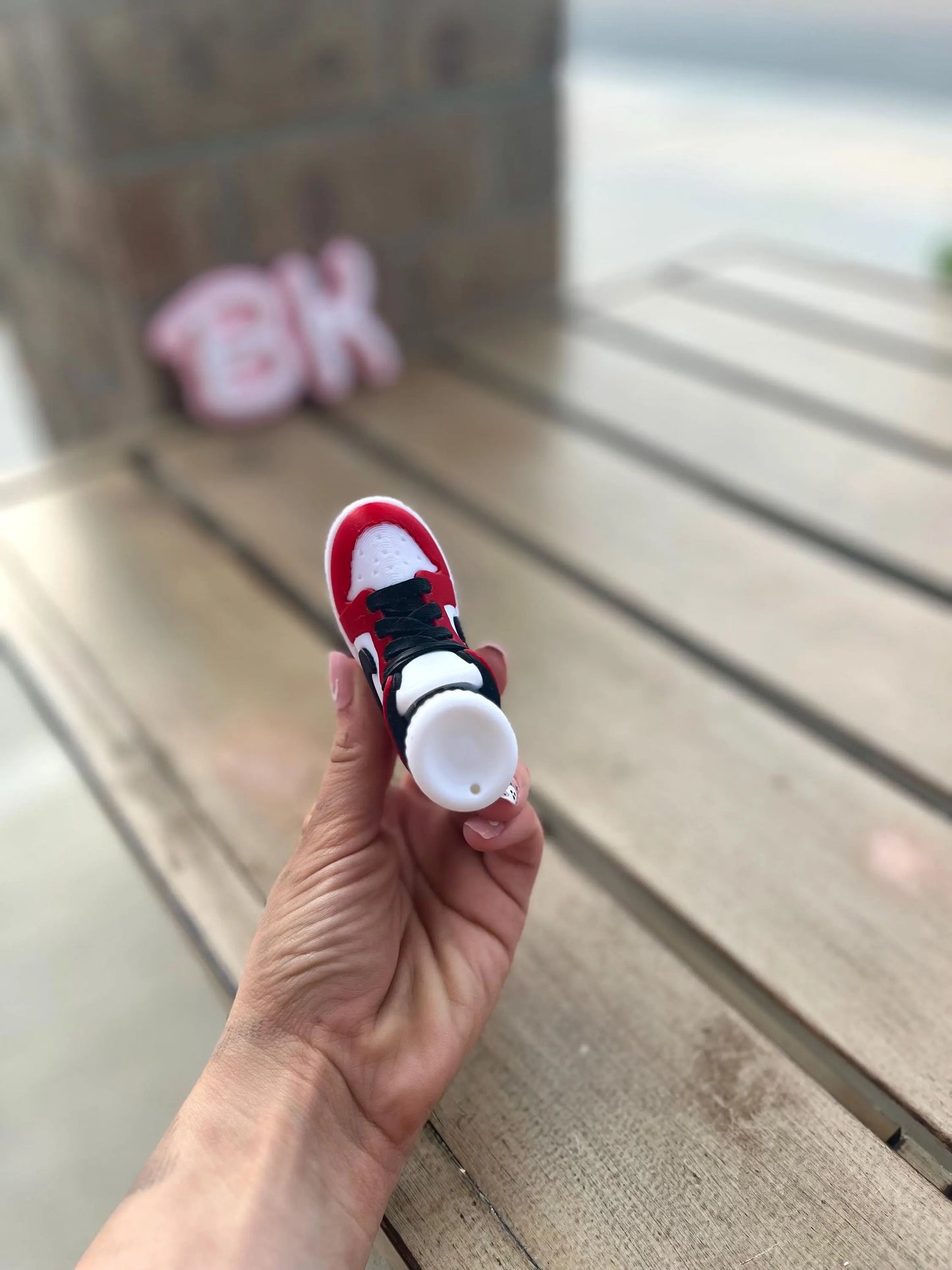 Personalized 3D Printed Mini Sneaker Fidget Toy with Clicker Sound - Customizable Stress Relief Gadget