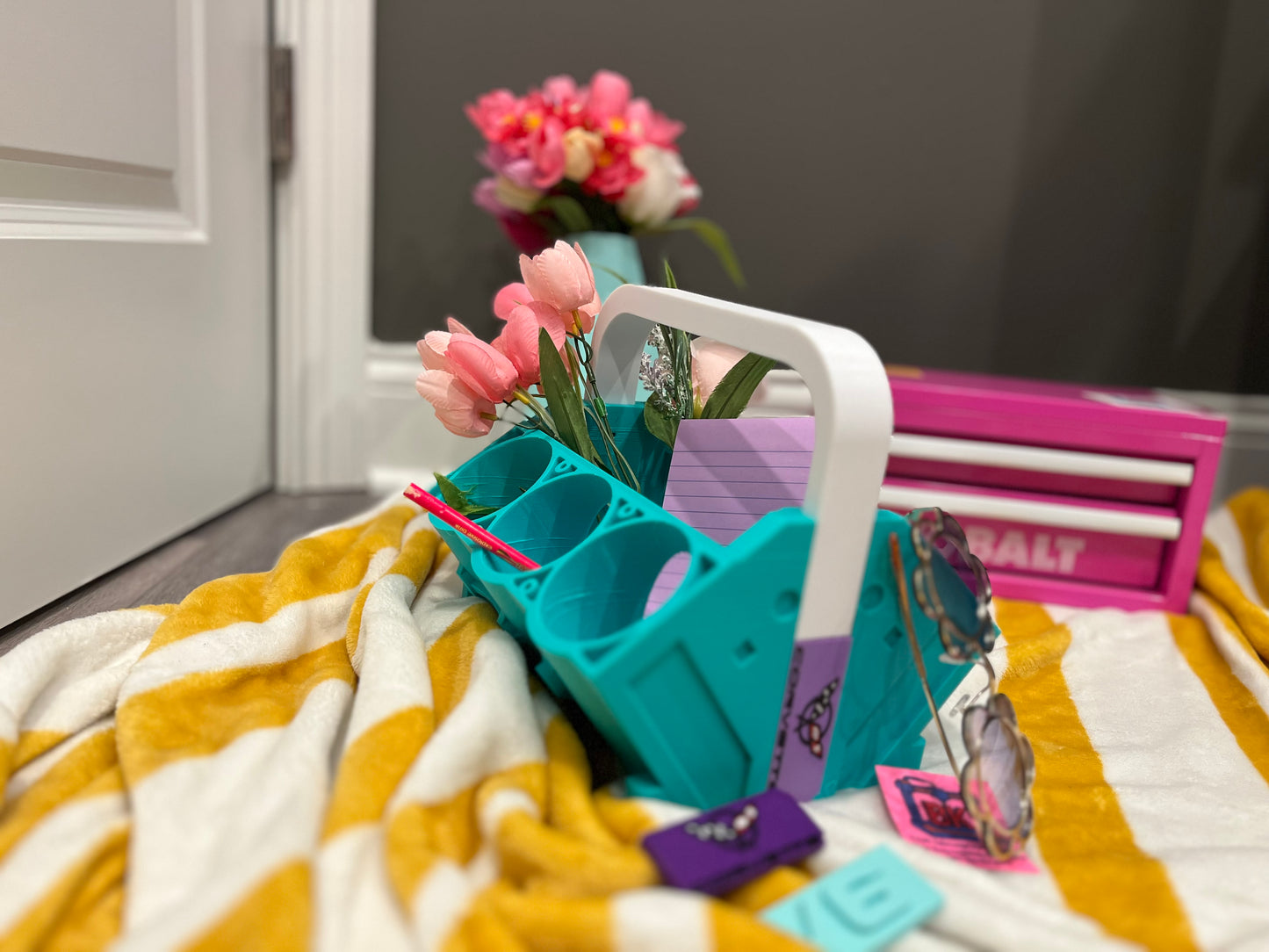 Girls Engine Block Drink Caddy | Custom Cooler for Bachelorette Party, She-Shed, or Garage Decor