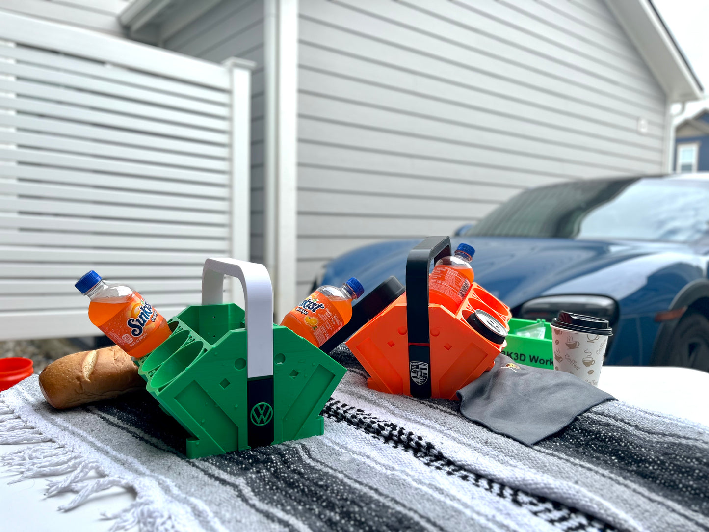 V6 Engine Can Holder: Custom Automotive Gift for Car Enthusiasts | FREE Headers | Matching Cup