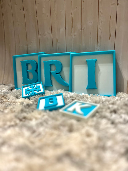 Frozen Inspired Nursery Decor: Personalized Letter Decor | Kids Name Sign