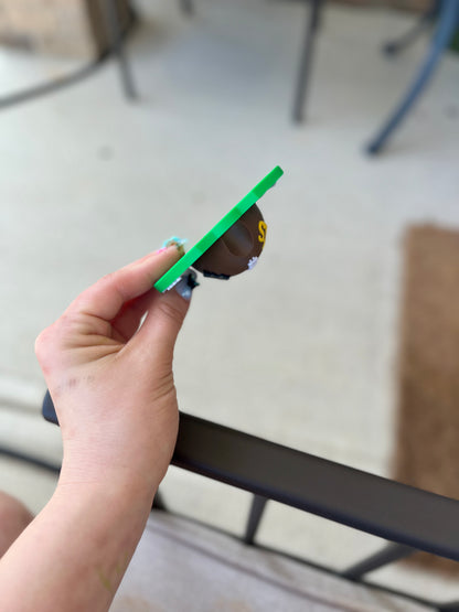 Personalized Football Tumbler Topper: Custom Stanley Cup Accessory for 30oz & 40oz Drinkware