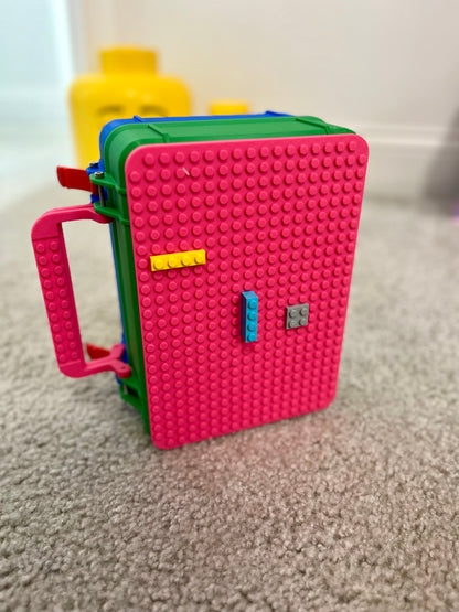 Personalized Brick Storage Container: Customizable Block Organizer & Lunch Box for Kids and Adults