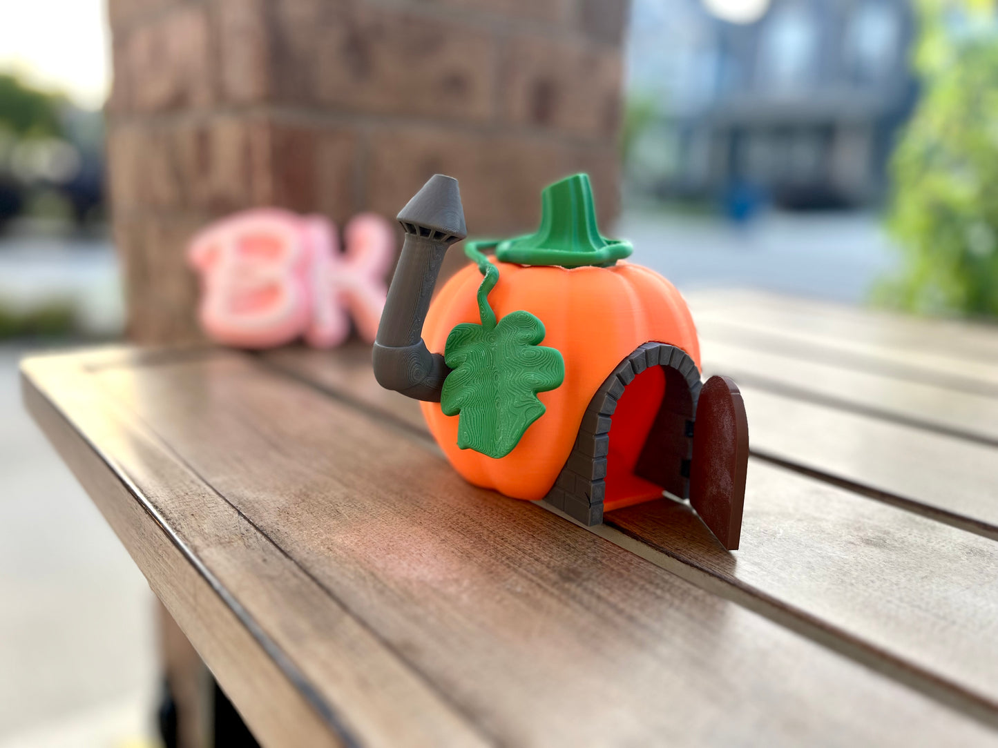 Enchanting Fairy Pumpkin Cottage: Miniature Garden House with Functional Door