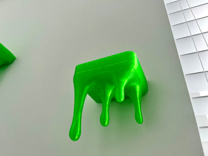 3D Printed Slime Drip Shelves: Eerie Kids or Game Room Decor, Set of 3