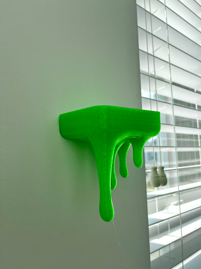 3D Printed Slime Drip Shelves: Eerie Kids or Game Room Decor, Set of 3