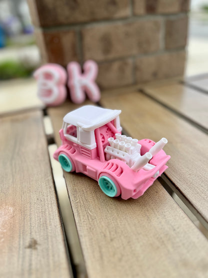 3D Printed Volkswagen Truck Hot Rod Toy: Custom VW Pickup Collectible Model Car