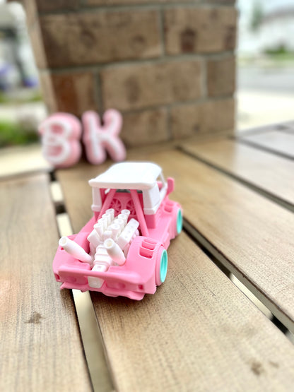 3D Printed Volkswagen Truck Hot Rod Toy: Custom VW Pickup Collectible Model Car