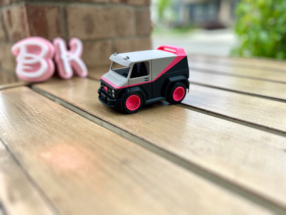 Personalized 3D Printed A-Team Inspired Van Replica | 80s TV Show Toy Truck | Custom Colors