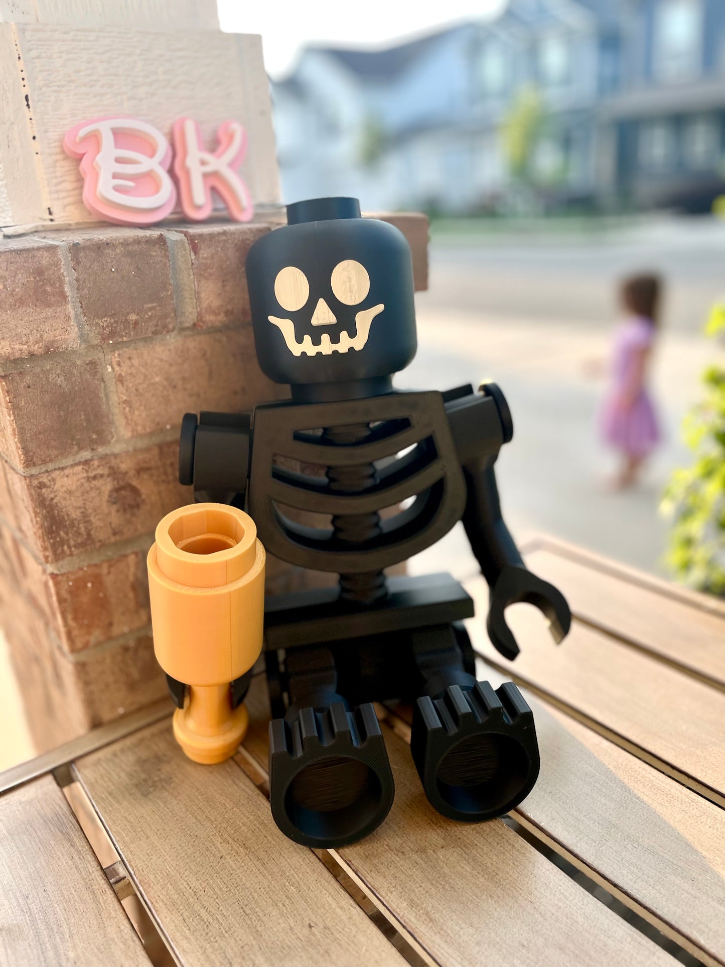 Articulated 3D Printed Skeleton Figurine - Mega Accessories! (SOLD SEPARATE)- Posable Brick-Style Display Piece for Collectors