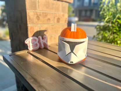 Clone Trooper Halloween Decor:  Pumpkin Head Decoration