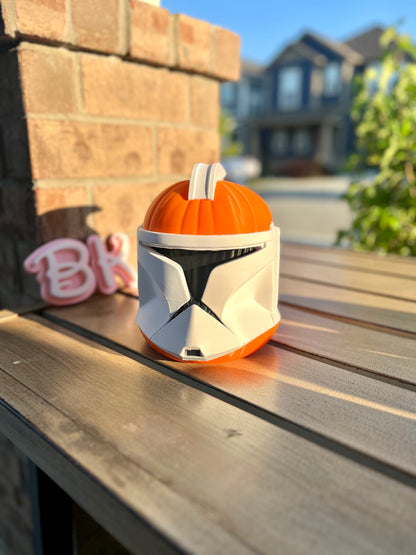 Clone Trooper Halloween Decor:  Pumpkin Head Decoration