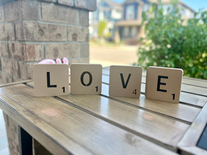 Custom Scrabble Letter Tiles: 3D Printed Wall Art, Game Room Decor