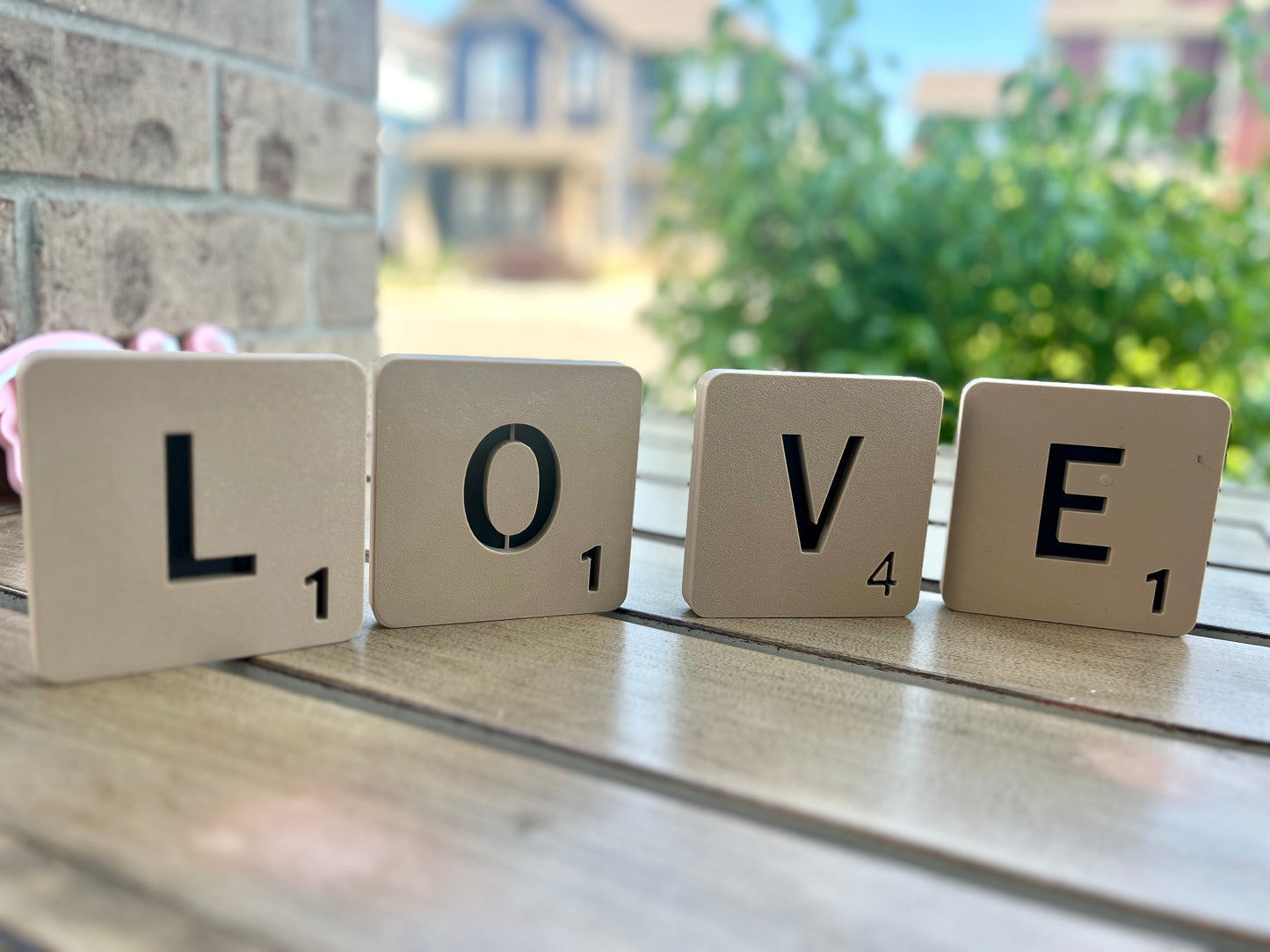 Custom Scrabble Letter Tiles: 3D Printed Wall Art, Game Room Decor