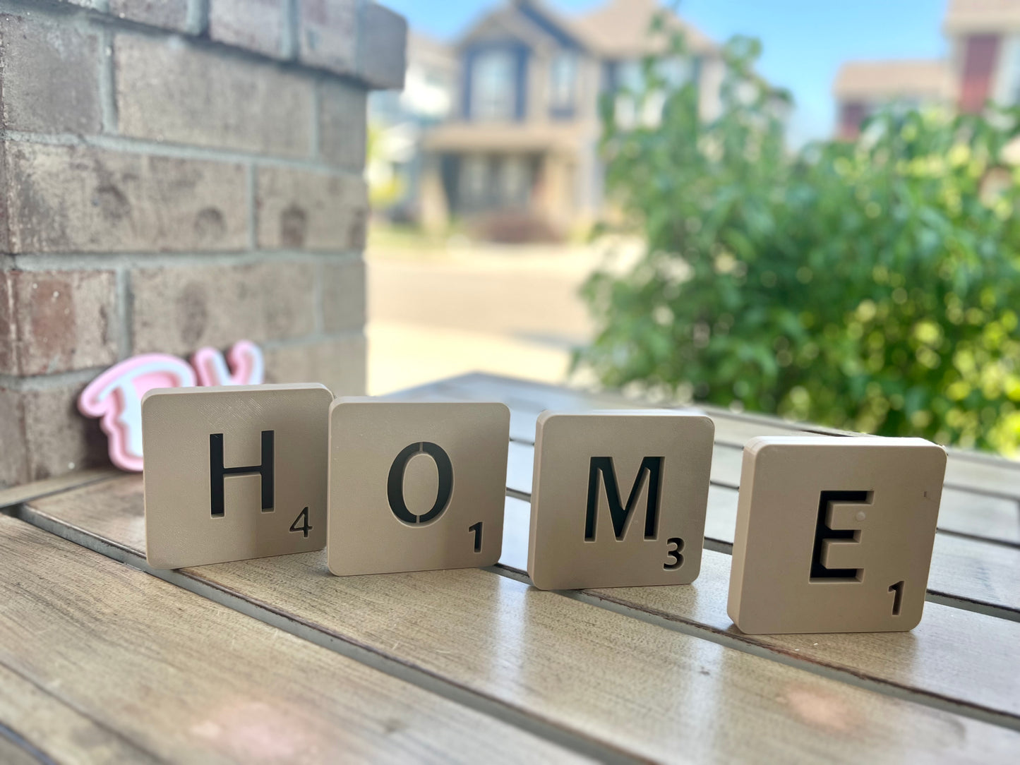 Custom Scrabble Letter Tiles: 3D Printed Wall Art, Game Room Decor