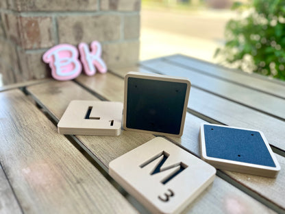 Custom Scrabble Letter Tiles: 3D Printed Wall Art, Game Room Decor