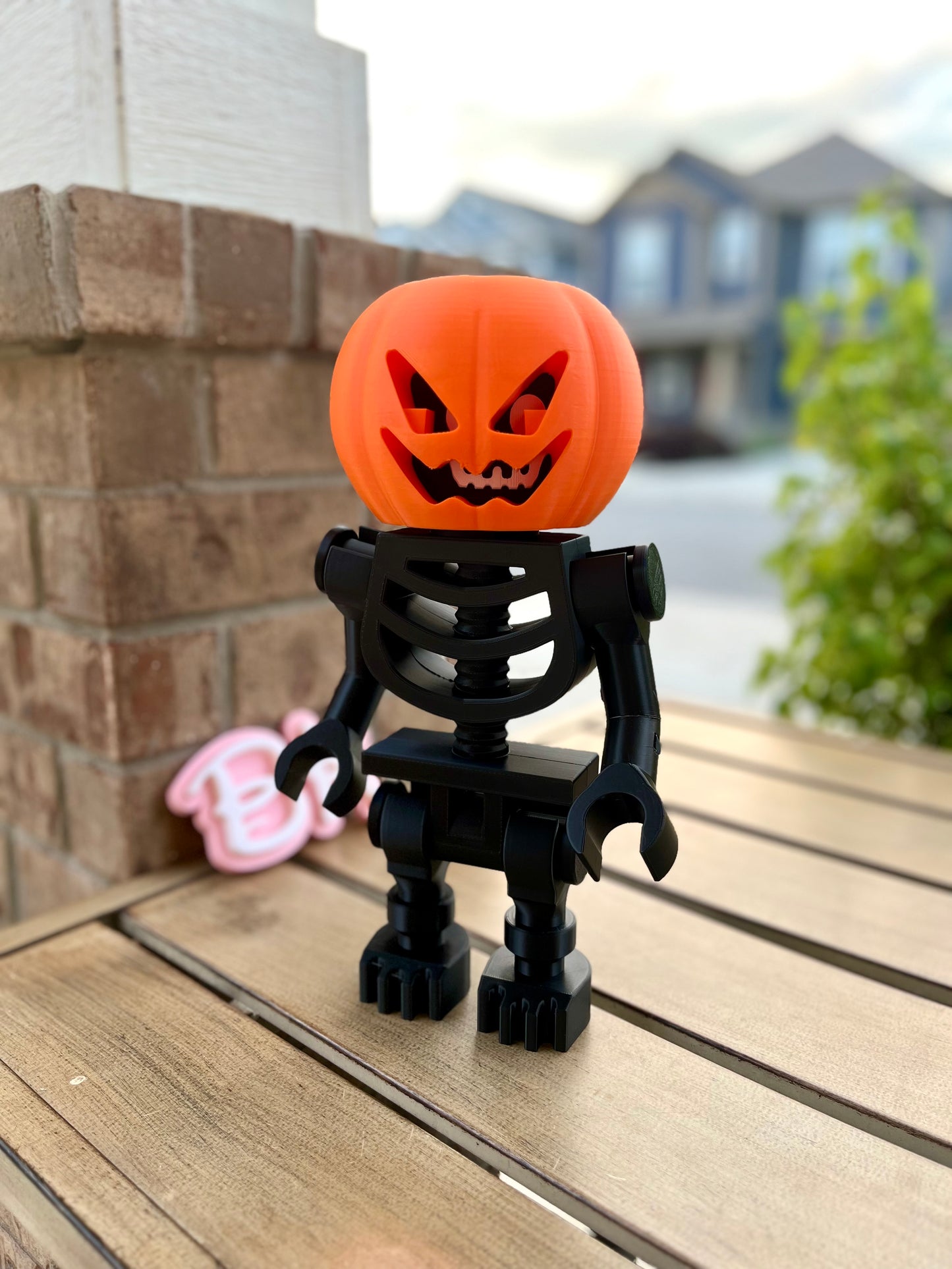 Articulated 3D Printed Skeleton Figurine - Mega Accessories! (SOLD SEPARATE)- Posable Brick-Style Display Piece for Collectors