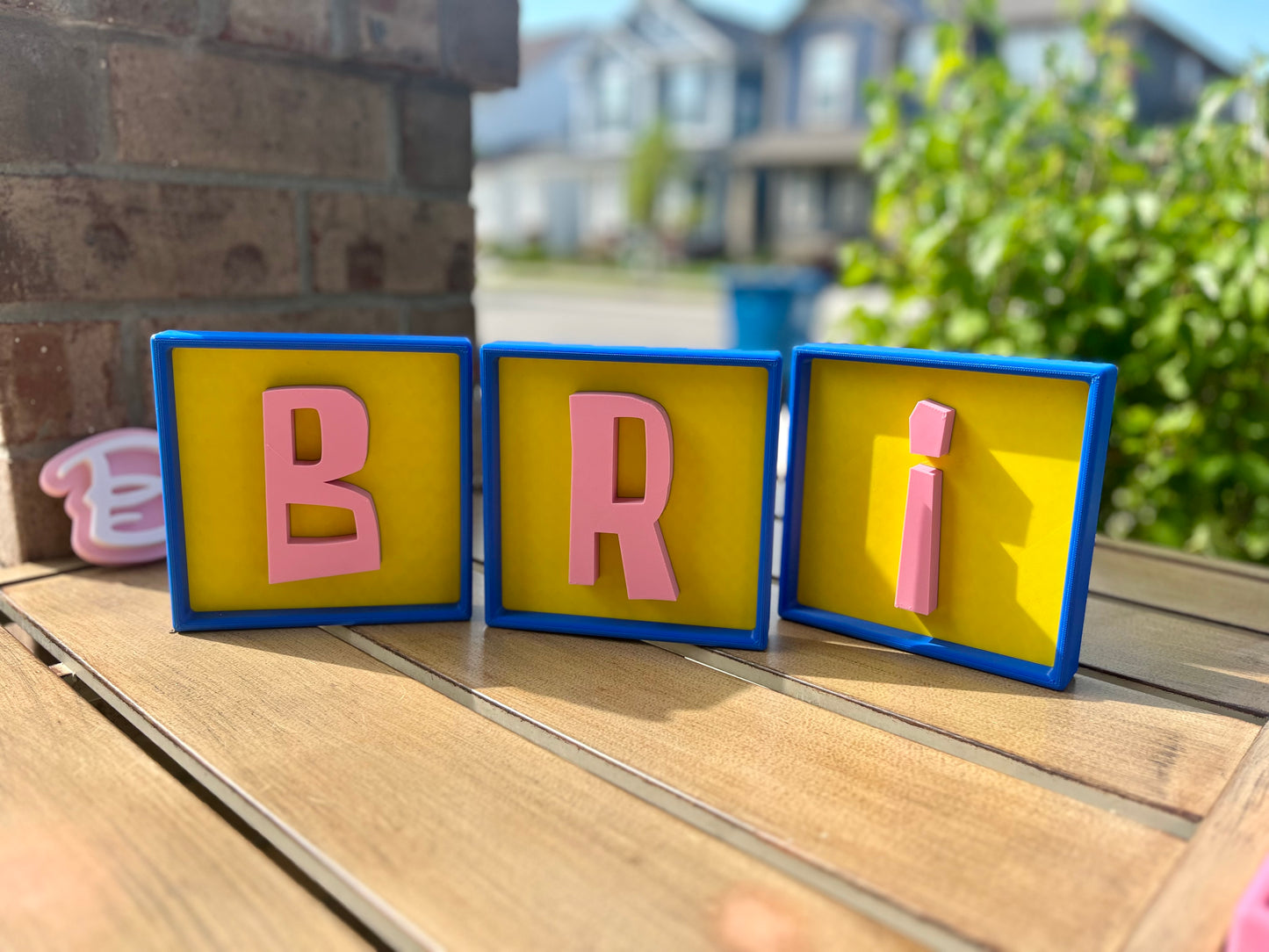 SpongeBob Inspired Nursery Decor: Custom 6" Wall Letters Kids Room Sign