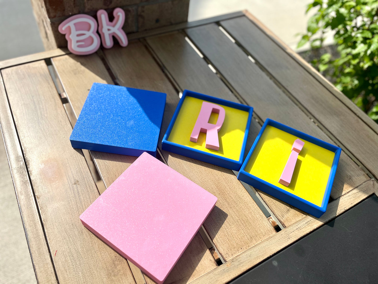 SpongeBob Inspired Nursery Decor: Custom 6" Wall Letters Kids Room Sign
