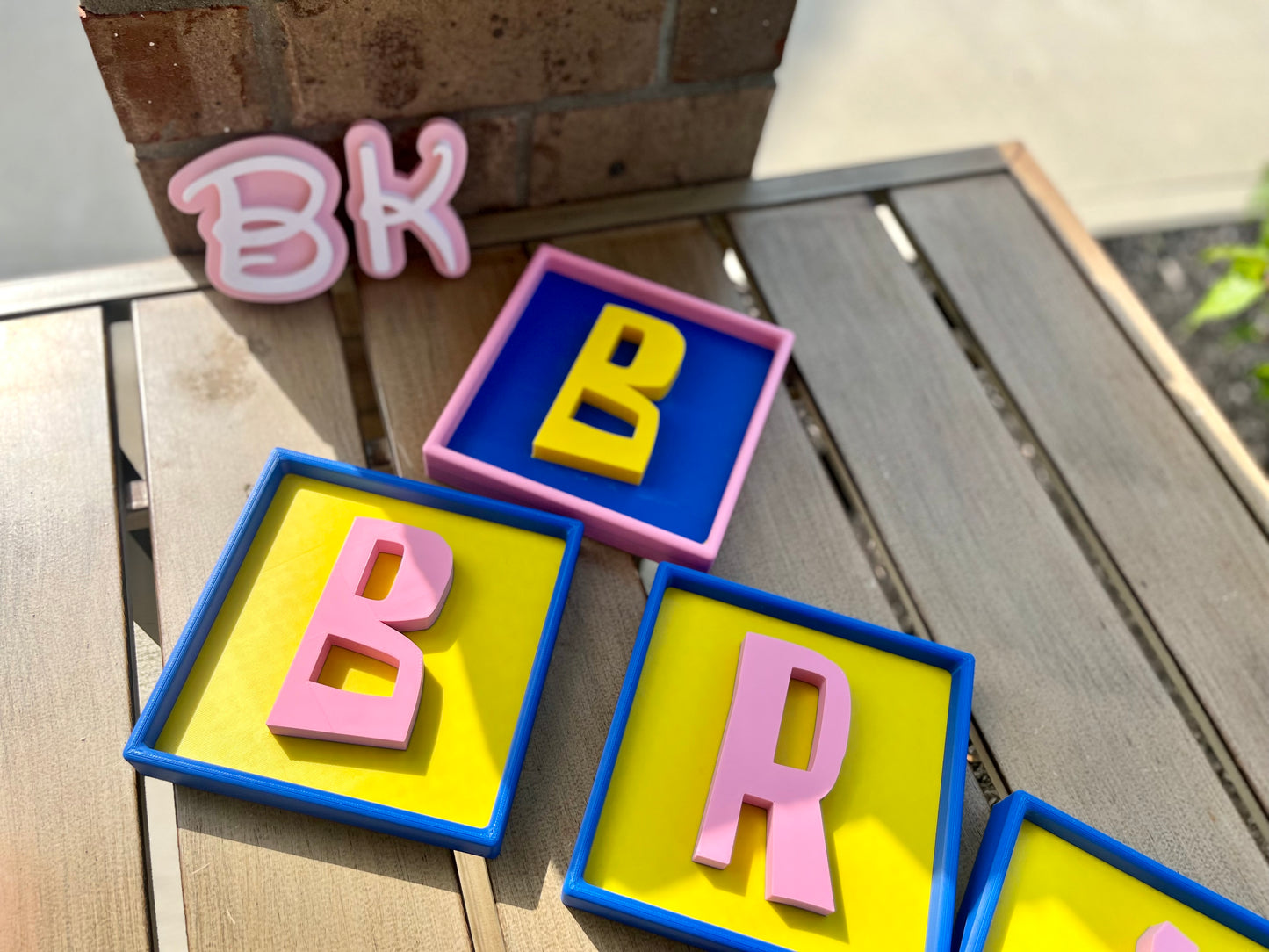 SpongeBob Inspired Nursery Decor: Custom 6" Wall Letters Kids Room Sign