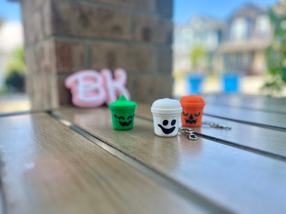 Spooky 3D Printed Halloween Boo Bucket Keychain Clickers - Trick-or-Treat Accessory Set