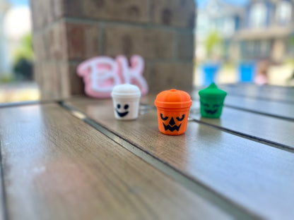 Spooky 3D Printed Halloween Boo Bucket Keychain Clickers - Trick-or-Treat Accessory Set