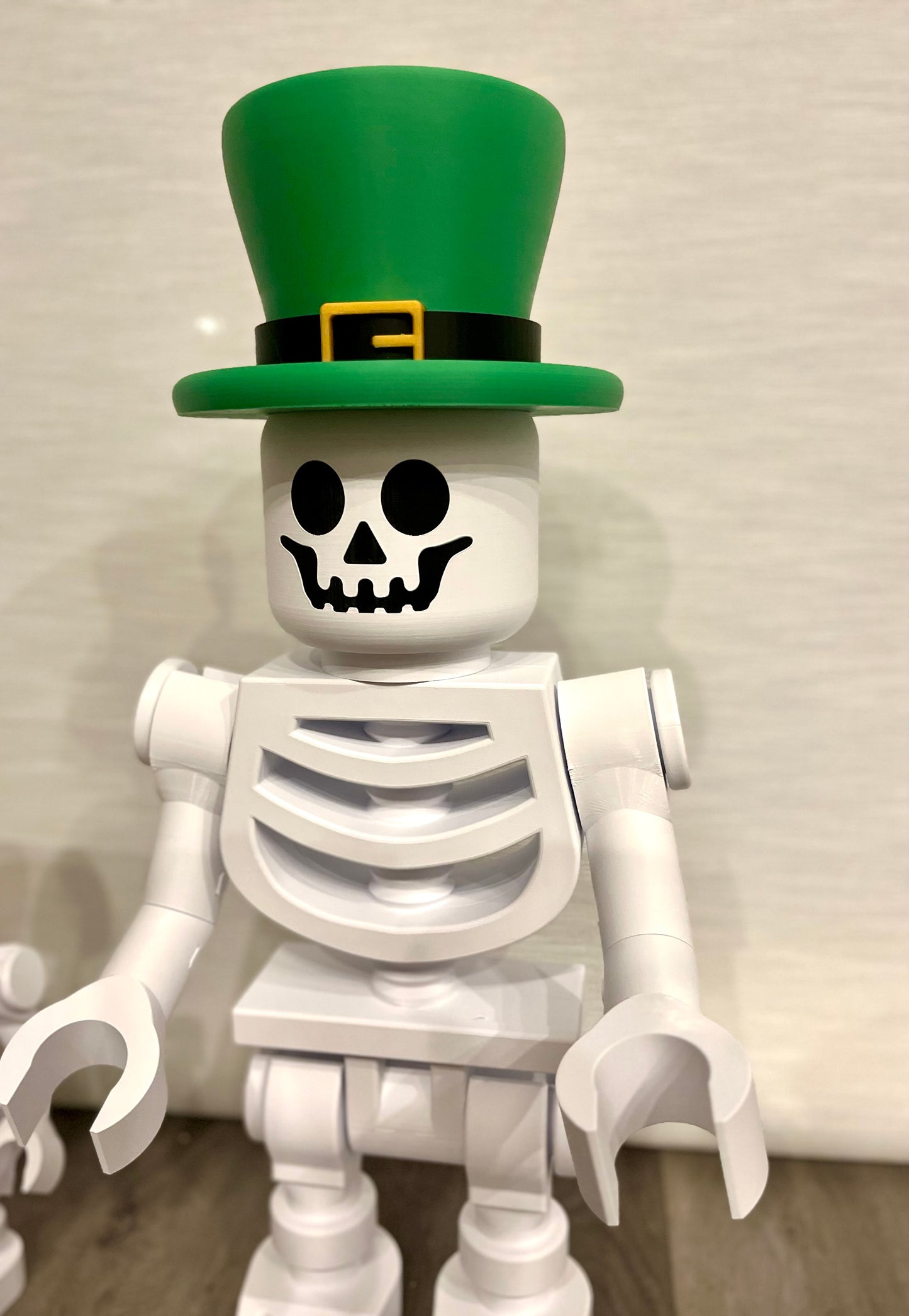Articulated 3D Printed Skeleton Figurine - Mega Accessories! (SOLD SEPARATE)- Posable Brick-Style Display Piece for Collectors