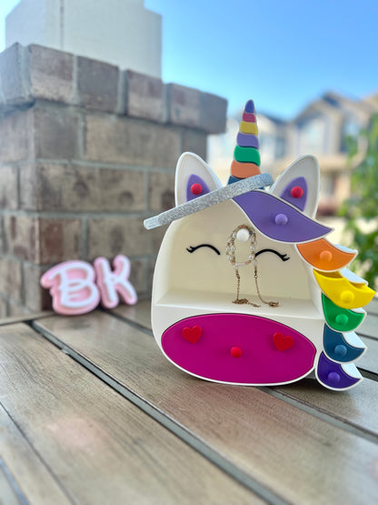 Enchanting 3D Printed Unicorn Jewelry Box: Magical Storage Container for Treasures