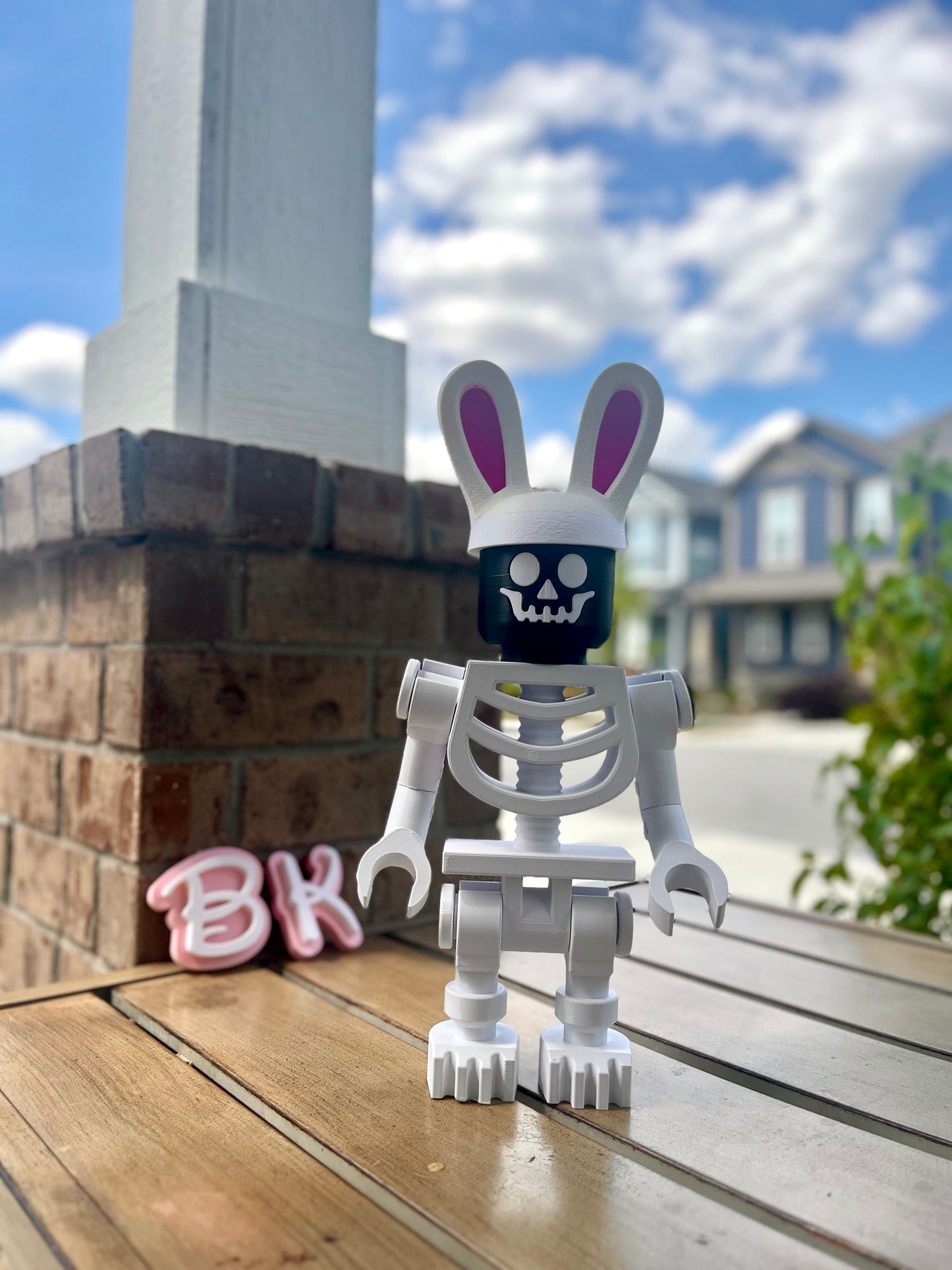 Articulated 3D Printed Skeleton Figurine - Mega Accessories! (SOLD SEPARATE)- Posable Brick-Style Display Piece for Collectors