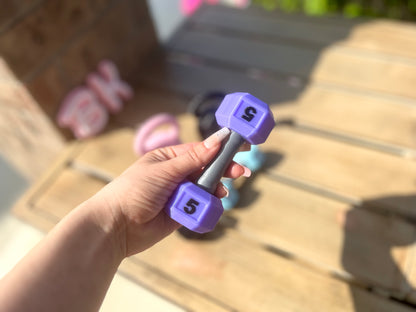 Personalized 3D Printed Fitness-Inspired Baby Rattles: Miniature Weightlifting Toy Set | Baby Safe Fillers