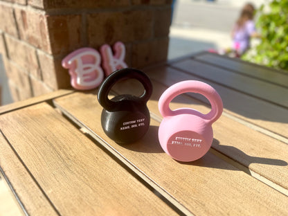Personalized 3D Printed Fitness-Inspired Baby Rattles: Miniature Weightlifting Toy Set | Baby Safe Fillers