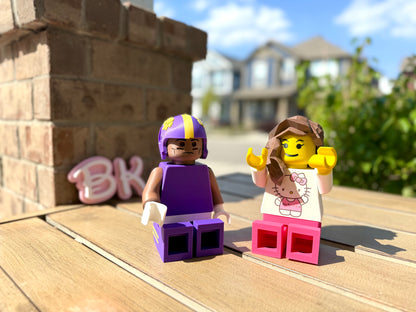Personalized 3D Printed Brick-Compatible Minifigure - Custom Design Your Own Unique Character