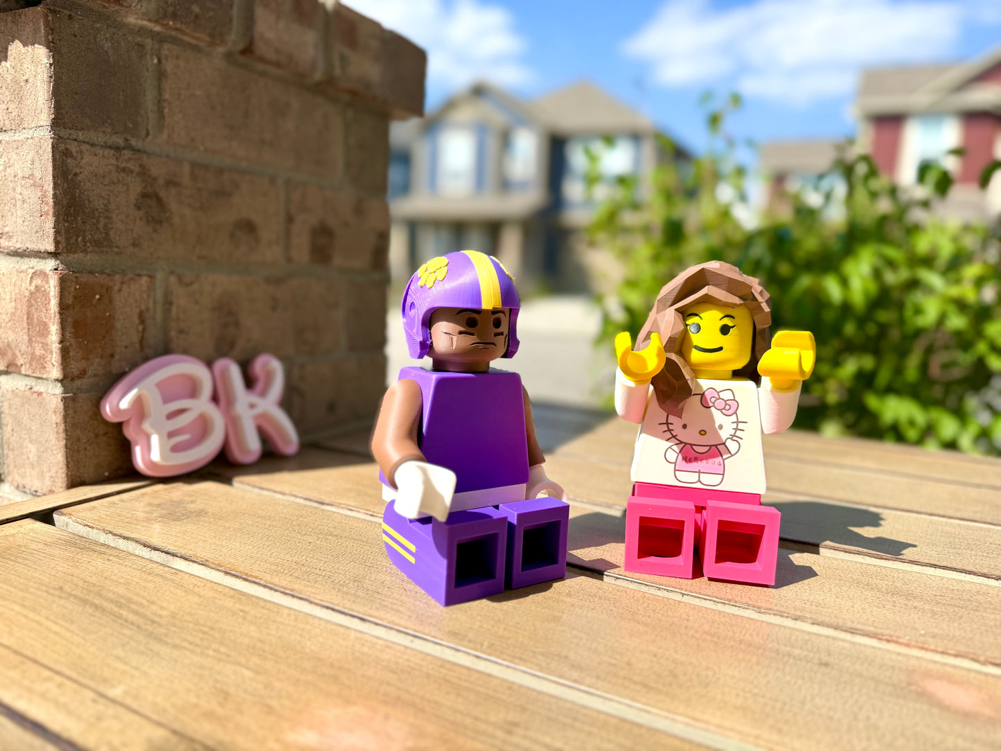 Personalized 3D Printed Brick-Compatible Minifigure - Custom Design Your Own Unique Character