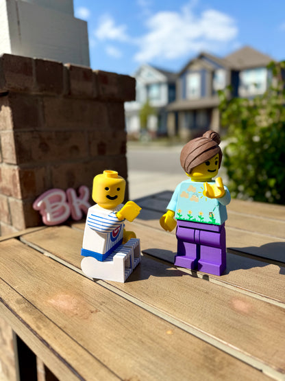 Personalized 3D Printed Brick-Compatible Minifigure - Custom Design Your Own Unique Character