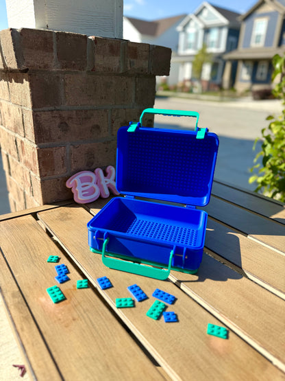 Personalized Brick Storage Container: Customizable Block Organizer & Lunch Box for Kids and Adults