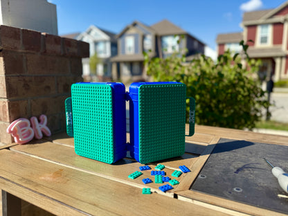 Personalized Brick Storage Container: Customizable Block Organizer & Lunch Box for Kids and Adults
