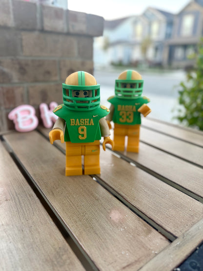 Personalized 3D Printed Football Player Figurine with Accessories - Custom Sports Collectible