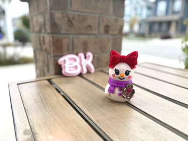 The Girly Snowgirl — A BK3D Winter Exclusive! | 3D Printed Bow Snowgirl