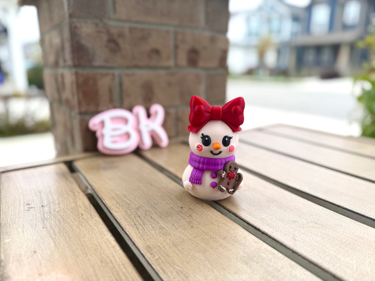 The Girly Snowgirl — A BK3D Winter Exclusive! | 3D Printed Bow Snowgirl