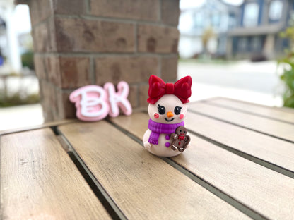 The Girly Snowgirl — A BK3D Winter Exclusive! | 3D Printed Bow Snowgirl