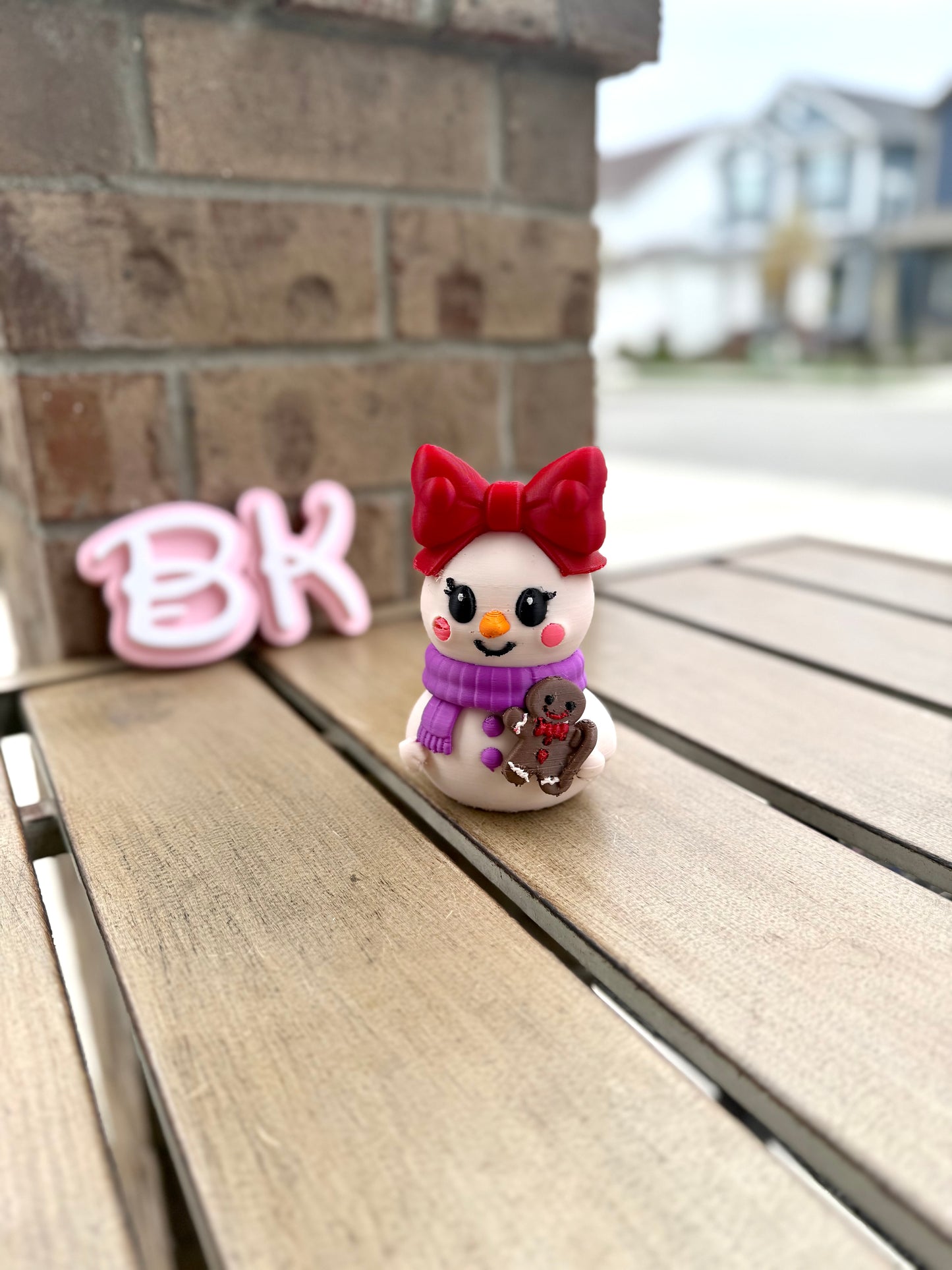 The Girly Snowgirl — A BK3D Winter Exclusive! | 3D Printed Bow Snowgirl