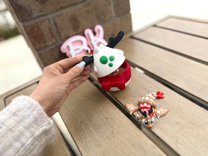 3D Printed Reindeer Dragon with Egg | Holiday Edition Flying Dragon Buddy