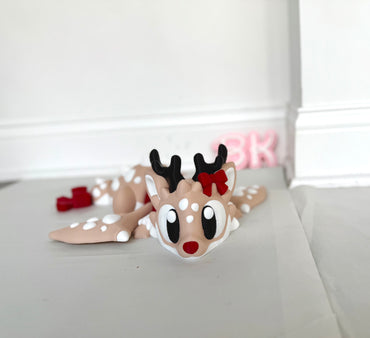 3D Printed Giant Reindeer Dragon — A BK3D Holiday Exclusive!