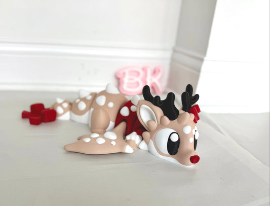 3D Printed Giant Reindeer Dragon — A BK3D Holiday Exclusive!
